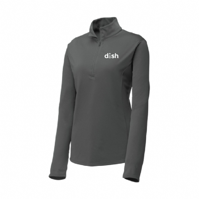 PosiCharge Ladies Competitor 1/4 Zip Pullover with Dish Logo