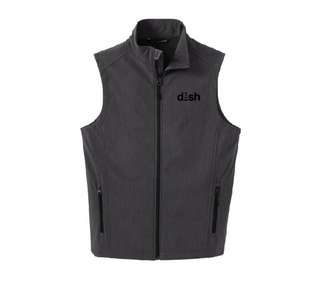 Men's Core Soft Shell Vest with Dish Logo