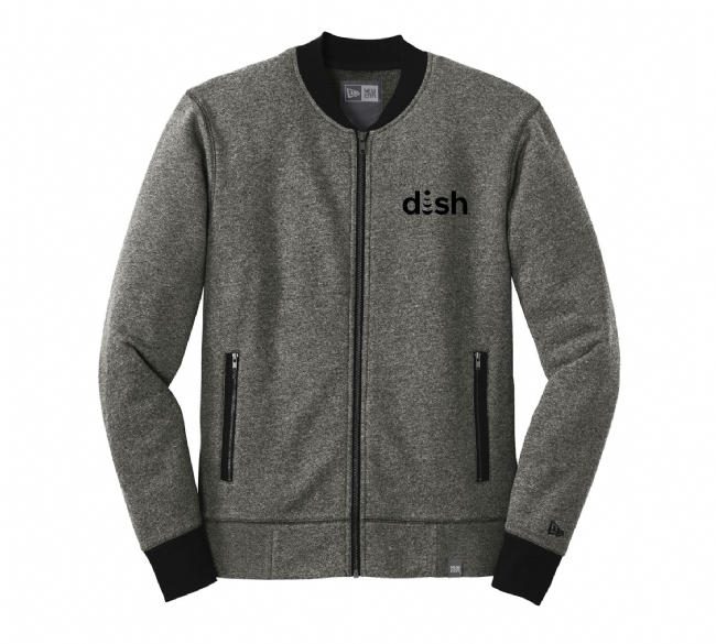 New Era French Terry Baseball Full-Zip with Dish Logo