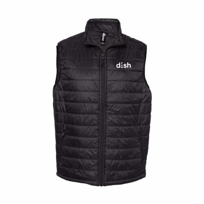 Puffer Vest with Dish Logo