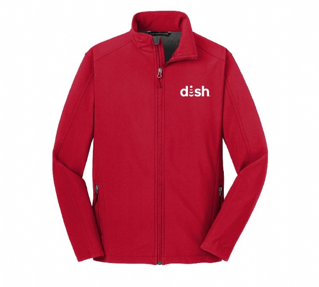 Men's Core Soft Shell Jacket with Dish Logo