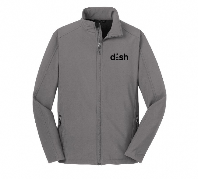 Men's Core Soft Shell Jacket with Dish Logo #2