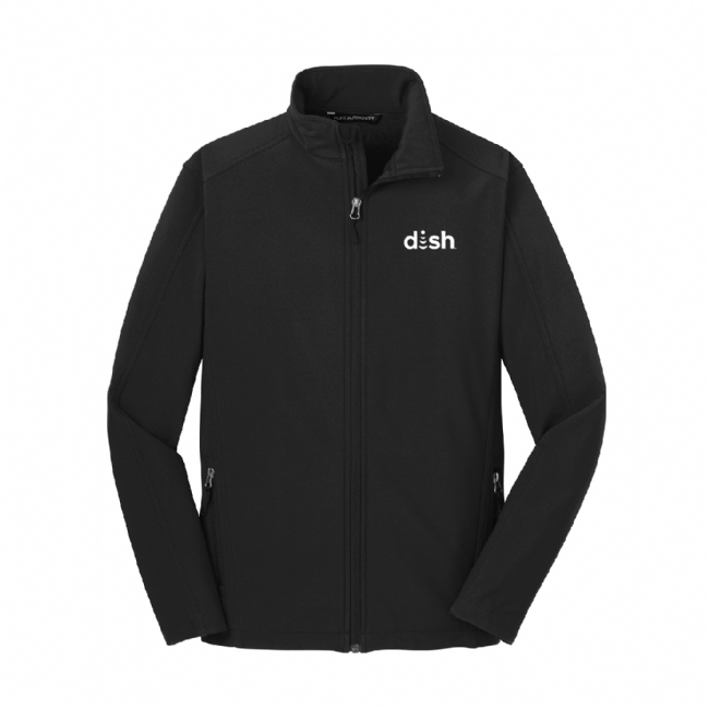 Men's Core Soft Shell Jacket with Dish Logo #3