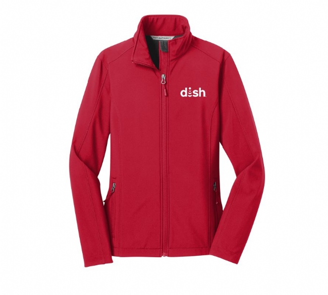 Ladies Core Soft Shell Jacket with Dish Logo