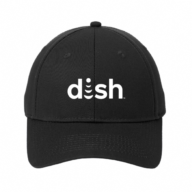 Six Panel Twill Cap with Dish Logo