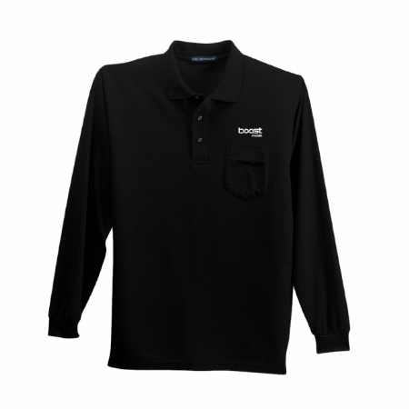 Port Authority Silk Touch Long Sleeve Polo with Pocket