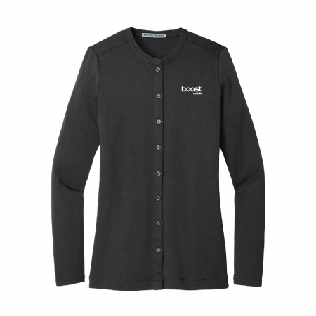 Ladies Concept Stretch Button-Front Cardigan