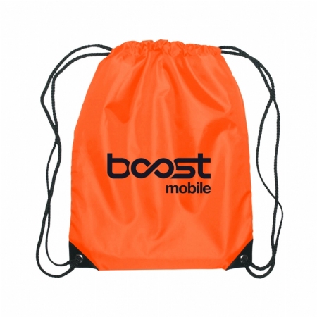 Boost Mobile Drawstring Bag- Orange | Single unit