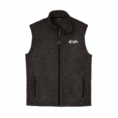 Sweater Fleece Vest with Dish Logo