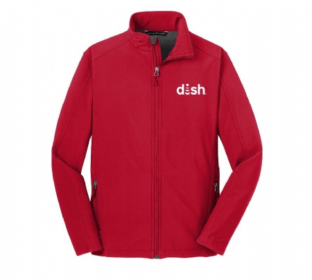 Men's Core Soft Shell Jacket with Dish Logo