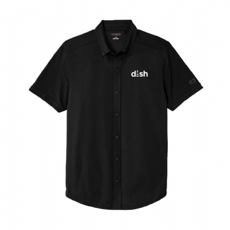 OGIO Gravitate Full-Button Polo with Dish logo