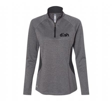 Adidas Women's Lightweight 1/4 Zip Pullover with Dish Logo