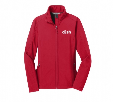 Ladies Core Soft Shell Jacket with Dish Logo