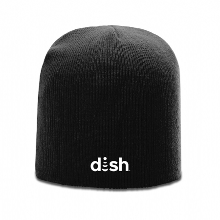 Knit Beanie with Dish Logo